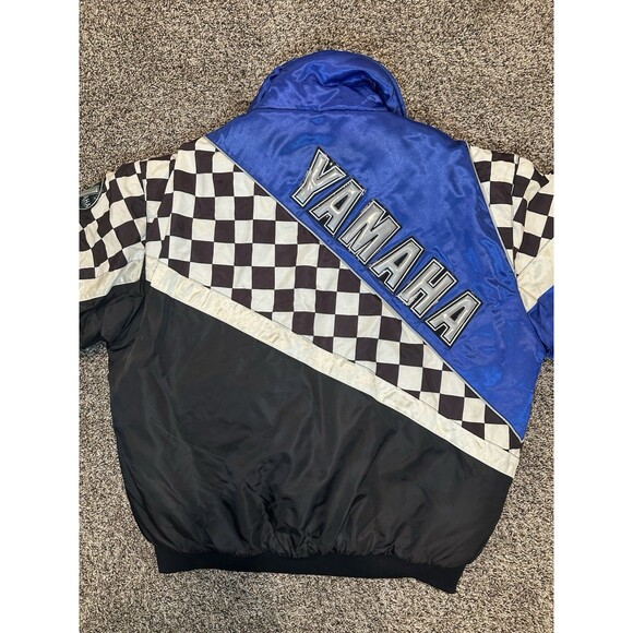 Vintage Yamaha Racing Cold Weather Gear Nylon Zip Jacket KOREA  Size Large Reg - Picture 9 of 9